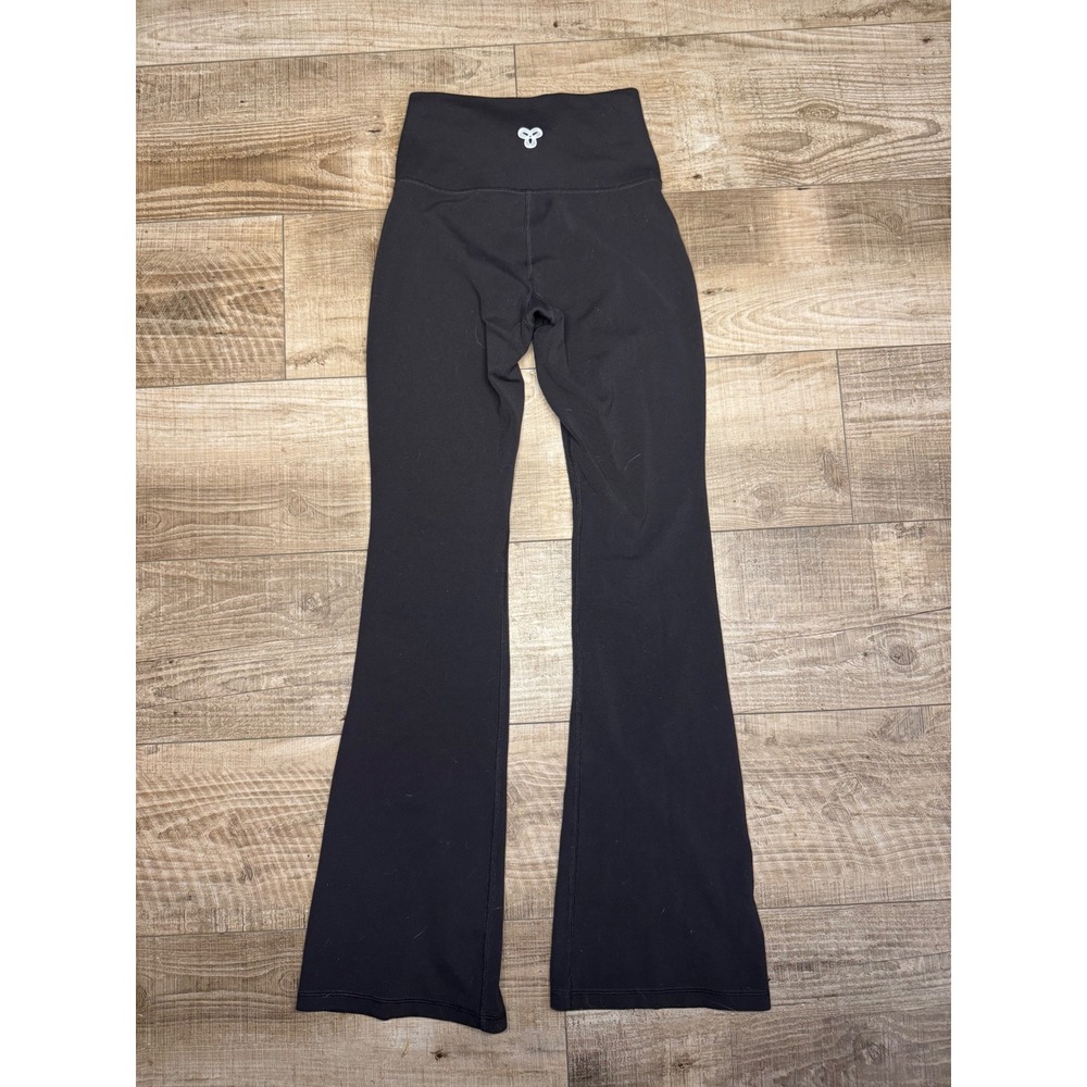 TNA TnAction Aritzia Black High Waisted Flared Leggings Yoga Pants Womens XS